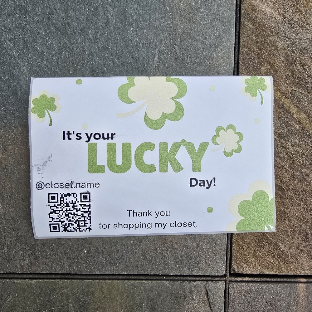 30 4x6 St. Patrick's Day Thank  You Stickers Or Note Cards